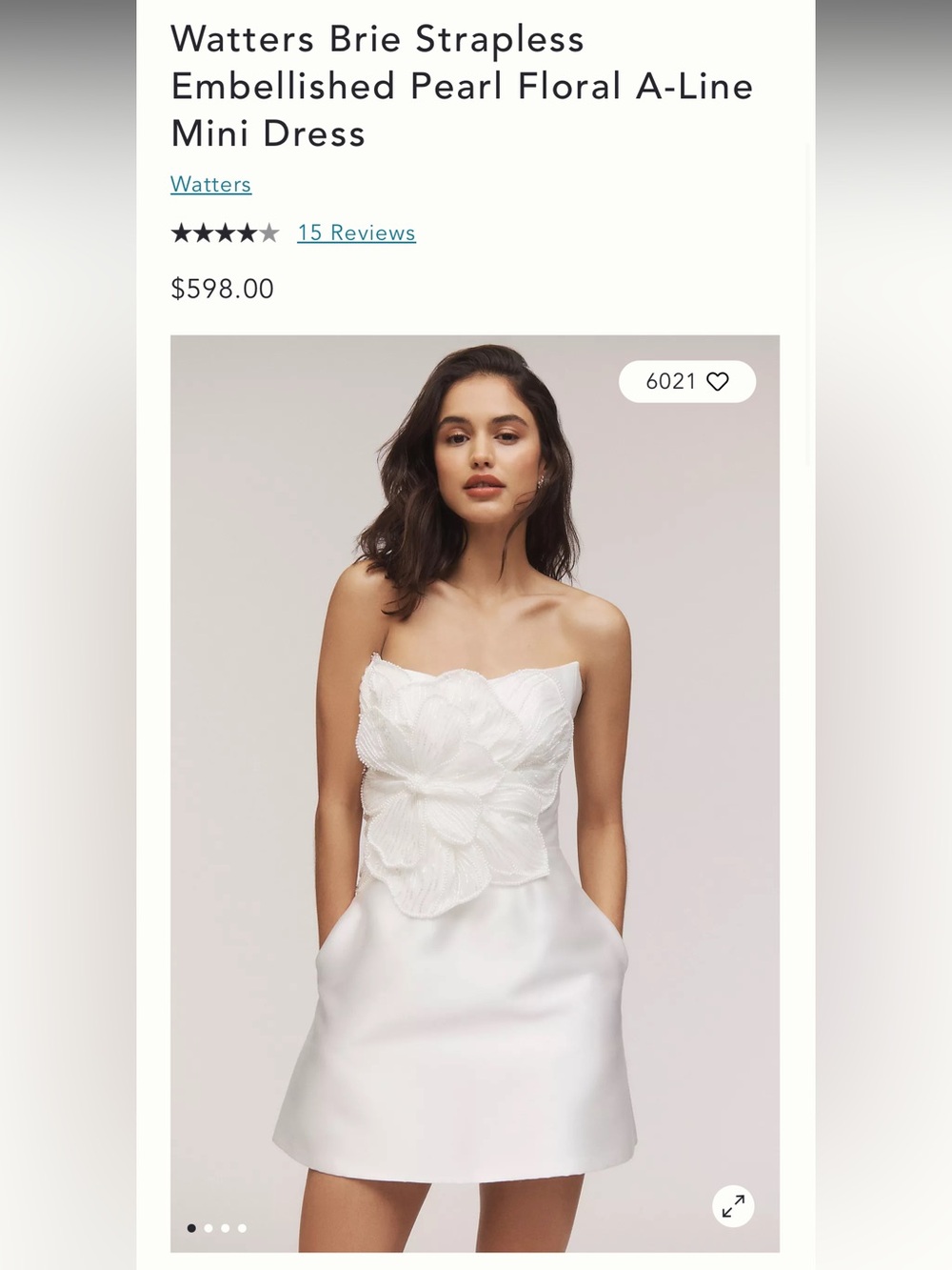 Mini Bridal Dress - Watters